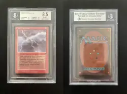 Chain Lightning LEGENDS Mtg NEAR MINT Graded BGS 8.5 QUAD++ (8.5/8.5/9.5/9.5) - Image 1
