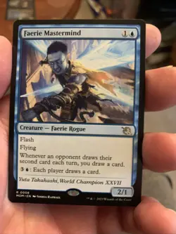 [MTG] Faerie Mastermind Promo (0058) (MOM) NM - Image 1