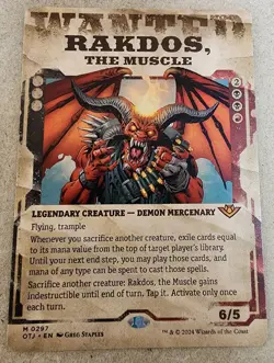 Rakdos, the Muscle - #297 Regular (Showcase) Outlaws of Thunder Junction - Mtg - Image 1