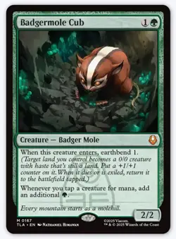 MTG Avatar M Badgermole Cub #0167 - Image 1