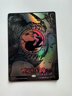 Mountain SpiderMan RAISED FOIL Secret Lair Venom Symbiote Lands MTG SHIPS NOW - Image 1