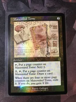 MTG Mazemind Tome FOIL Retro Schematic The Brothers' War BRO 93 NM - Image 1