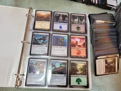 8 Pages of MODERN Magic Cards Collection in Binder. And 1,000+ Bulk Lot - Image 1