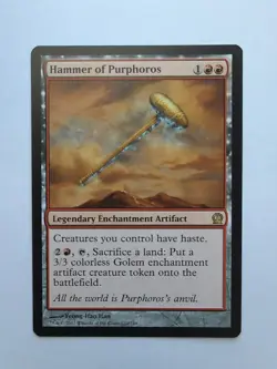 MTG Hammer Of Purphoros (THS) Theros Regular Rare 124/249 - Image 1