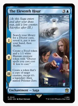 The Eleventh Hour | TARDIS MTG WHO EDH Doctor Tutor Token | Clone Saga | NEW NM - Image 1