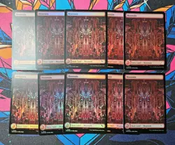 10x Mountain x10 NM Foil MTG Murders At Karlov Manor Unplayed Magic Gathering - Image 1