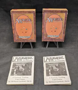 1x ALPHA + 1x BETA Starter Deck Boxes - MTG Magic the Gathering -EMPTY w/ Rules - Image 1