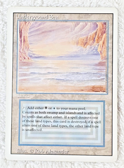 MTG Underground Sea Revised Ed. 1994 Dual Land Magic The Gathering Reserve - LP+ - Image 1