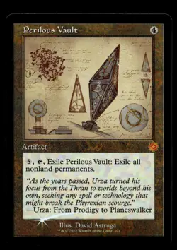 Perilous Vault (Schematic) 101 Foil M The Brothers' War: Retro Frame Artifacts - Image 1