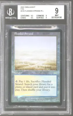 Magic MTG Onslaught FOIL Flooded Strand BGS 9 (9.5, 9, 9.5, 9) Q++ NEAR MINT NM - Image 1