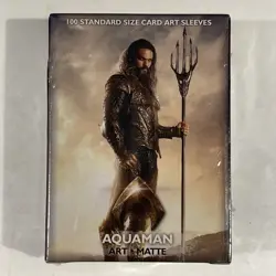 New Dragon Shield Matte DC Justice League Aquaman Standard Size 100 Sleeves - Image 5