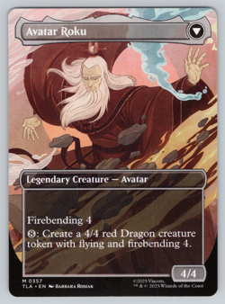 The Legend of Roku Borderless - MTG Avatar: The Last Airbender TLA - Image 2