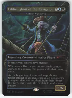 Eddie, Ghost of the Navigator - Captain N'ghathrod Rainbow Foil 2183 M MTG NM - Image 1