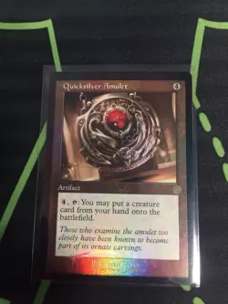 MTG Magic The Gathering Quicksilver Amulet Foil BRR Rare Retro Artifact - Image 1