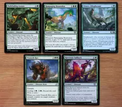 Lot 10x Green Dinosaur Creature Set *NM* Magic MTG Deck Building Group - Image 2