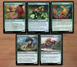 Lot 10x Green Dinosaur Creature Set *NM* Magic MTG Deck Building Group - Image 3