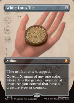 White Lotus Tile - Borderless - Avatar - TLA MTG - Image 1