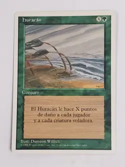 MTG Hurricane (Spanish 4th Edition (WB)/Green/U) - BGM - Image 1