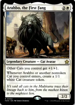 MTG Arahbo, the First Fang Normal NM Foundations Magic 2 - Image 1
