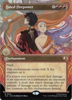 MTG ~ Fated Firepower (Borderless) ~ Avatar: The Last Airbender ~ Near Mint - Image 1