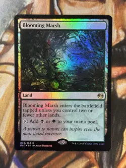 Foil Blooming Marsh MTG Kaladesh 243/264 Fast Land English - NM ?? - Image 1