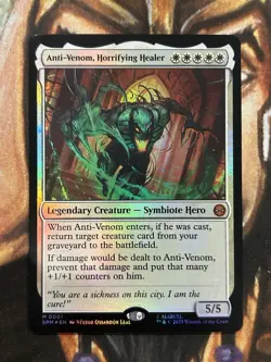FOIL Anti-Venom, Horrifying Healer #0244 Marvel MTG Spider-Man - NM/M ?? - Image 1