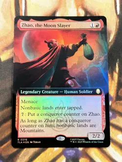 FOIL Zhao, the Moon Slayer (Borderless) 0376 MTG Avatar: The Last Airbender - NM - Image 1