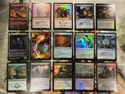 MTG Promo Lot of 15 Foil Cards - English FNM And Other Promos - No Dupes - NM ?? - Image 1