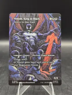 Venom, King In Black 0022 (Borderless) Regular Mythic Marvel's Spider-Man MTG NM - Image 1