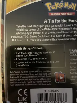 Pokemon - Eevee Evolutions "Flareon V Tin" Sealed X1 - Image 4