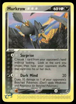 Pokemon TCG Sandstorm #47/100 Murkrow LP - Image 1