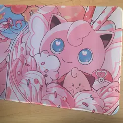 Jigglypuff Rubber Playmat Play Mat Pokemon For Tcg Trading Card Game - Image 3