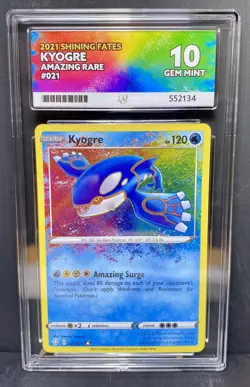 Kyogre - Shining Fates - 021/072 - Amazing Rare - Graded ACE 10 - Pokemon Card - Image 1