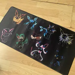 Eeveelutions Rubber Playmat Play Mat For Tcg Trading Card Game Pokemon Cards - Image 1
