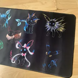 Eeveelutions Rubber Playmat Play Mat For Tcg Trading Card Game Pokemon Cards - Image 3