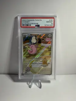 Pokemon Twilight Masquerade Chansey 187/167 Illustration PSA 10 - Image 1