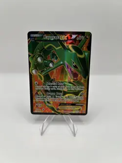 Pokemon TCG Rayquaza EX (123 Full Art) 123/124 B&W Dragons Exalted Holo - MP - Image 1