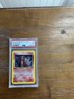 Pokemon TCG Entei and Suicune Neo Revelation 1st Edition PSA 7 Near Mint - Image 1