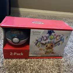 Sam's Club Pokemon Prismatic Evolutions ETB + Pokeball Bundle Sealed - Image 1