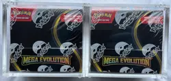 Pokemon TCG Lot Of 2 Mega Evolution EN Booster Box Factory Sealed W/Acrylic Case - Image 1