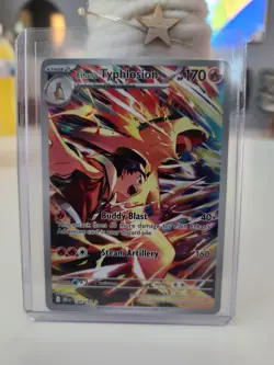 2025 POKEMON DRI EN-DESTINED RIVALS 190 ETHAN'S TYPHLOSION ILLUSTRATION RARE - Image 1
