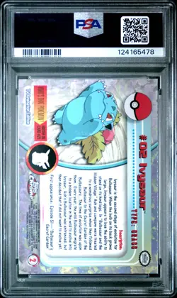 2000 TOPPS CHROME POKEMON T.V. #2 IVYSAUR PSA 10 - Image 2