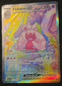 Pokemon TCG Tinkaton EX Holo Card Paldea Evolved, Special Illustration, 262/193 - Image 1