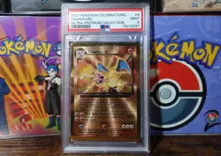 Charizard Metal PSA 9 Ultra Premium Collection 4/102 Gold Pokemon Card Graded - Image 1