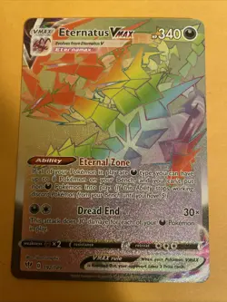 Pokemon TCG Eternatus VMAX Darkness Ablaze 192/189 Rainbow Secret Rare - Image 1
