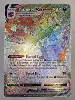 Pokemon TCG Eternatus VMAX Darkness Ablaze 192/119 Holo Hyper Rare - Image 2