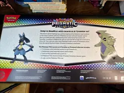 Pokemon TCG SV Prismatic Evolutions Lucario EX & Tyranitar EX Premium Collection - Image 3