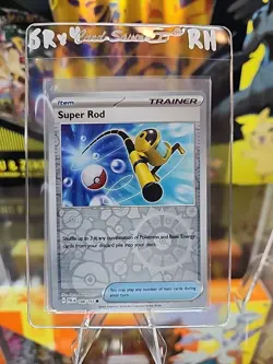 Super Rod REVERSE HOLO (X4) Paldea Evolved 188/193 - Pokemon TCG - NM PLAYSET X4 - Image 4