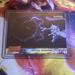 Psychic Showdown #33 Mewtwo Strikes Back Topps Black Label Pokemon 1998 LP - Image 1