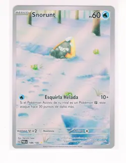 ~ESP~ SPANISH Snorunt 188 Paradox Rift Pokemon Card (G4) - Image 1